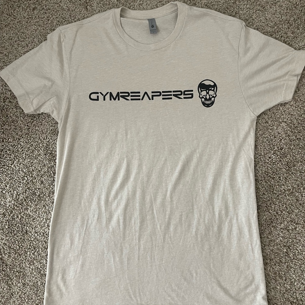 Men's Cream T-Shirt GymRreapers